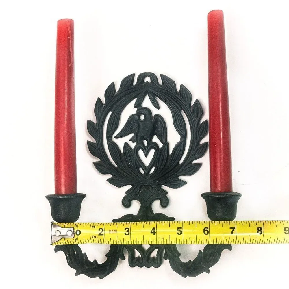 VTG Federalist Eagle Cast Iron Wall Sconce